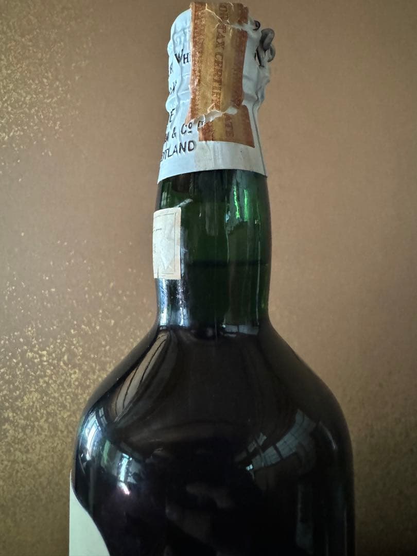 【希少】BLACK & WHITE 1960年 代流通 特級 ティンキャップ