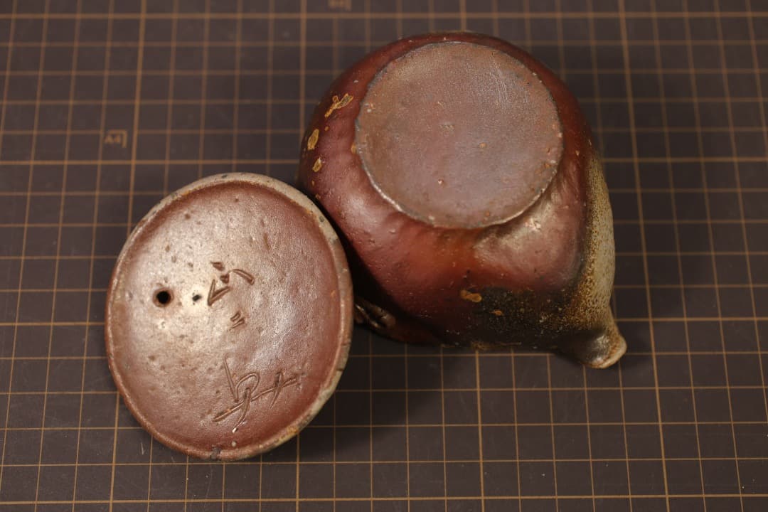 【即購入可】備前焼／宝瓶／２点まとめて／急須／煎茶／茶道／古玩／骨董／古美術