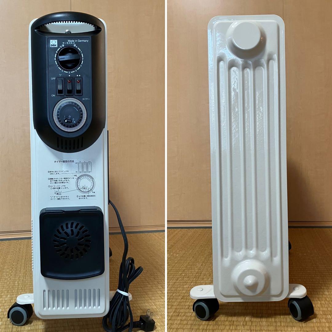 DBK セラミックヒーター付オイルヒーター　2021年製HEZC13/10JCH