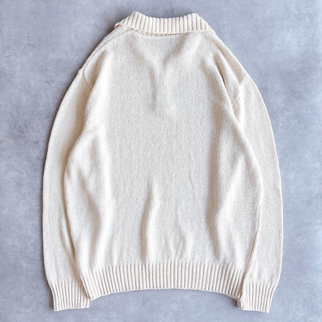 クルチアーニ ハーフジップニット 春ニット コットン100% サイズ54