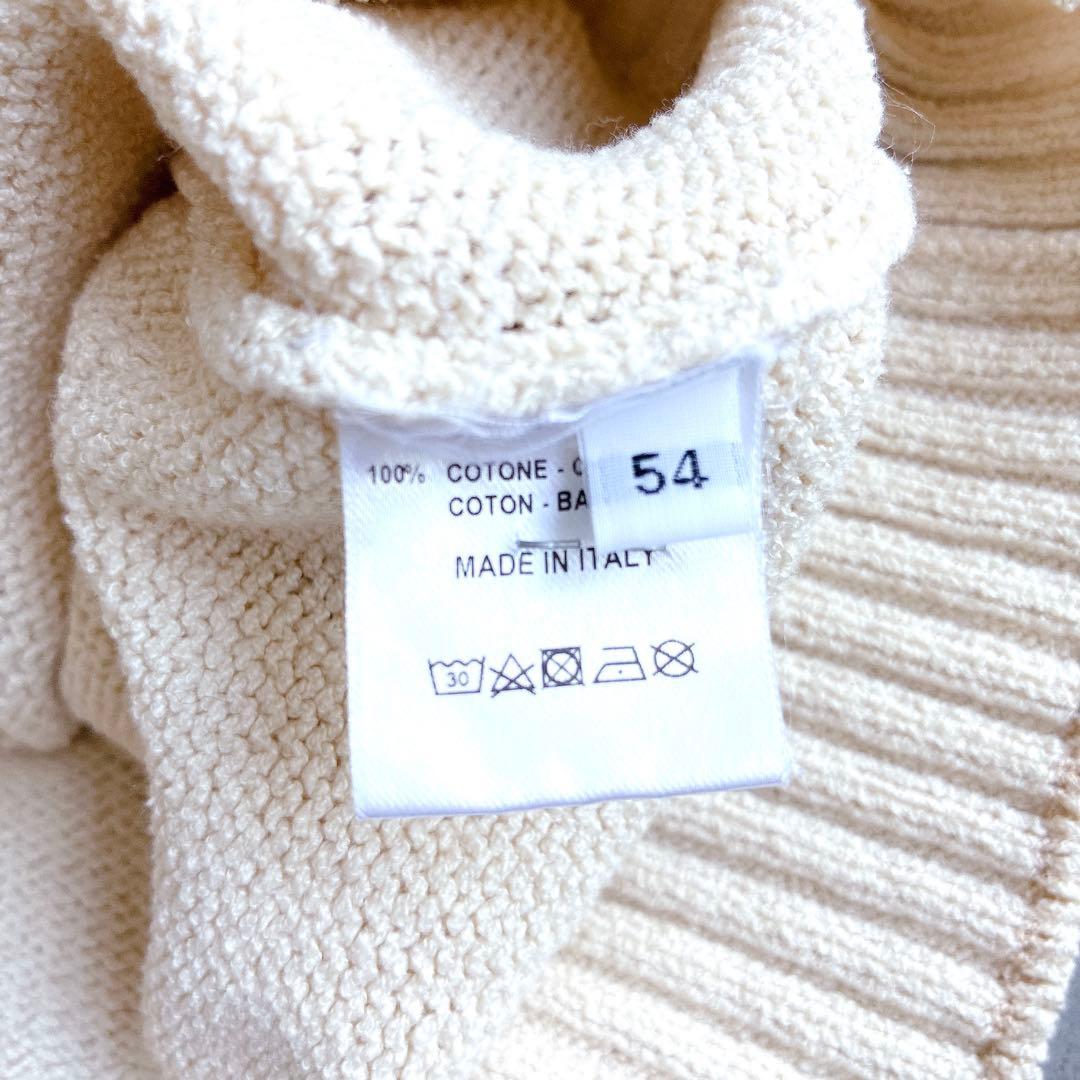 クルチアーニ ハーフジップニット 春ニット コットン100% サイズ54