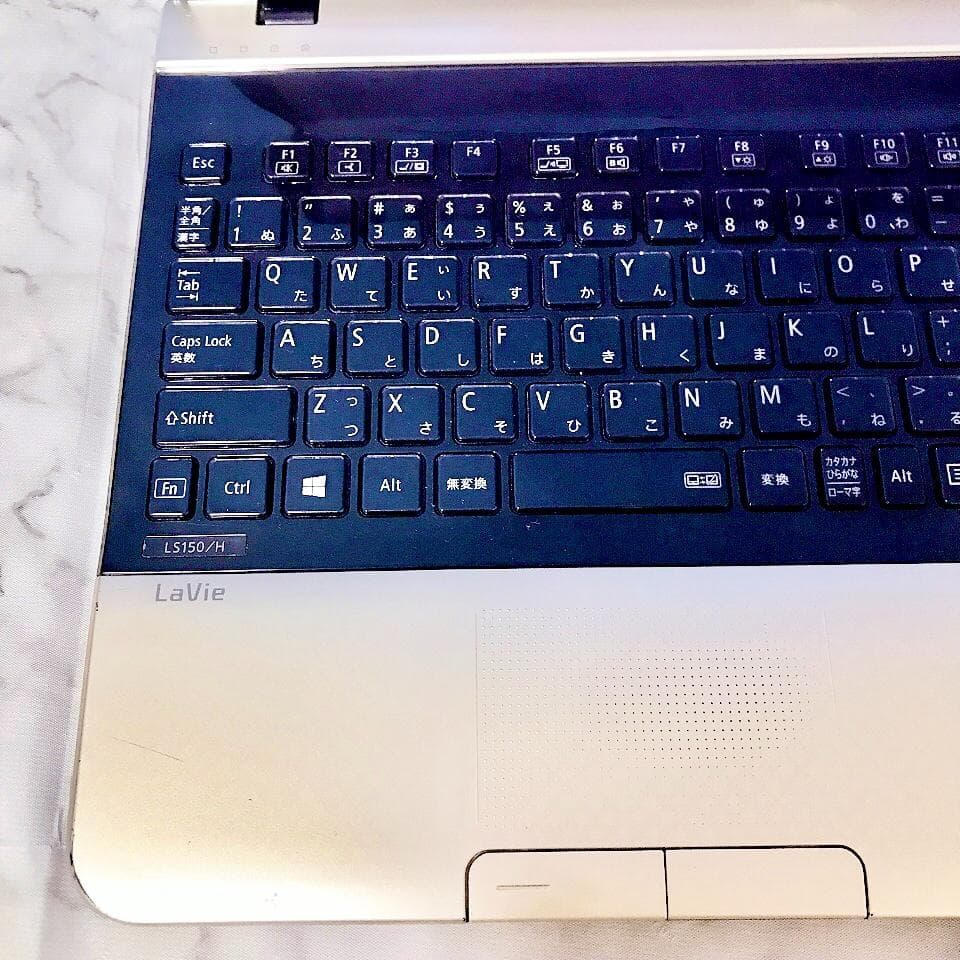 美品❣NECノートパソコン ゴールド✨薄型 大容量 カメラ付き ブルーレイ