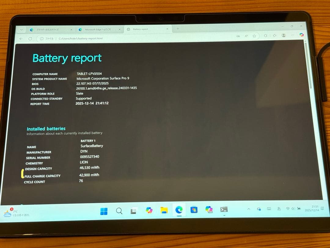 【ケンジ】Surface Pro 9 本体 256GB タブレット