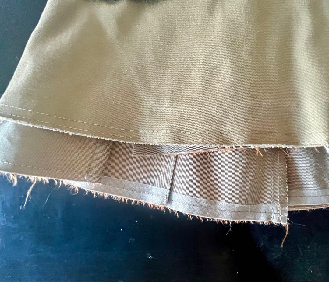 JUNYA WATANABE ベージュ プリーツスカート XS