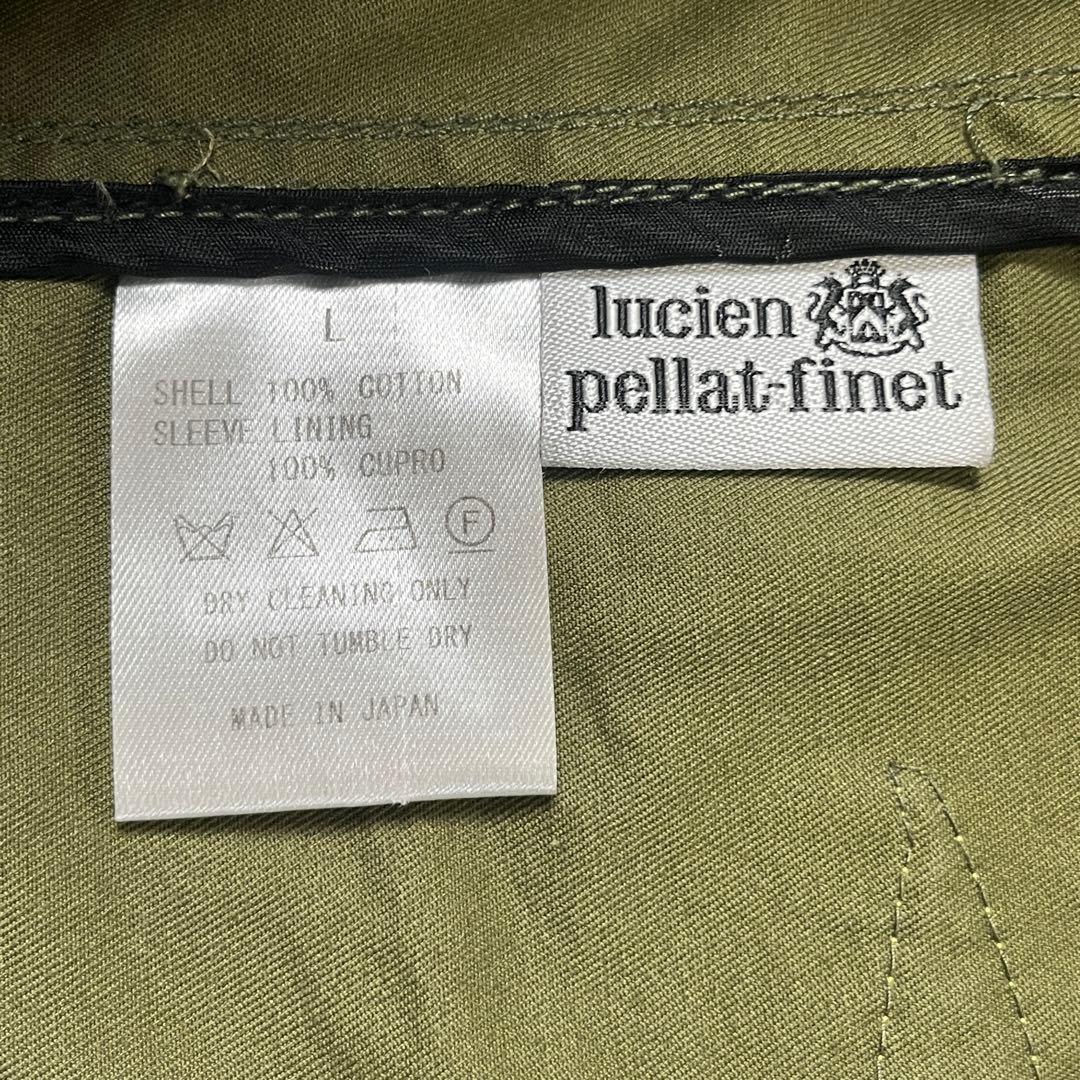 ルシアンペラフィネ スカルワッペン フード付き ミリタリージャケット コート L