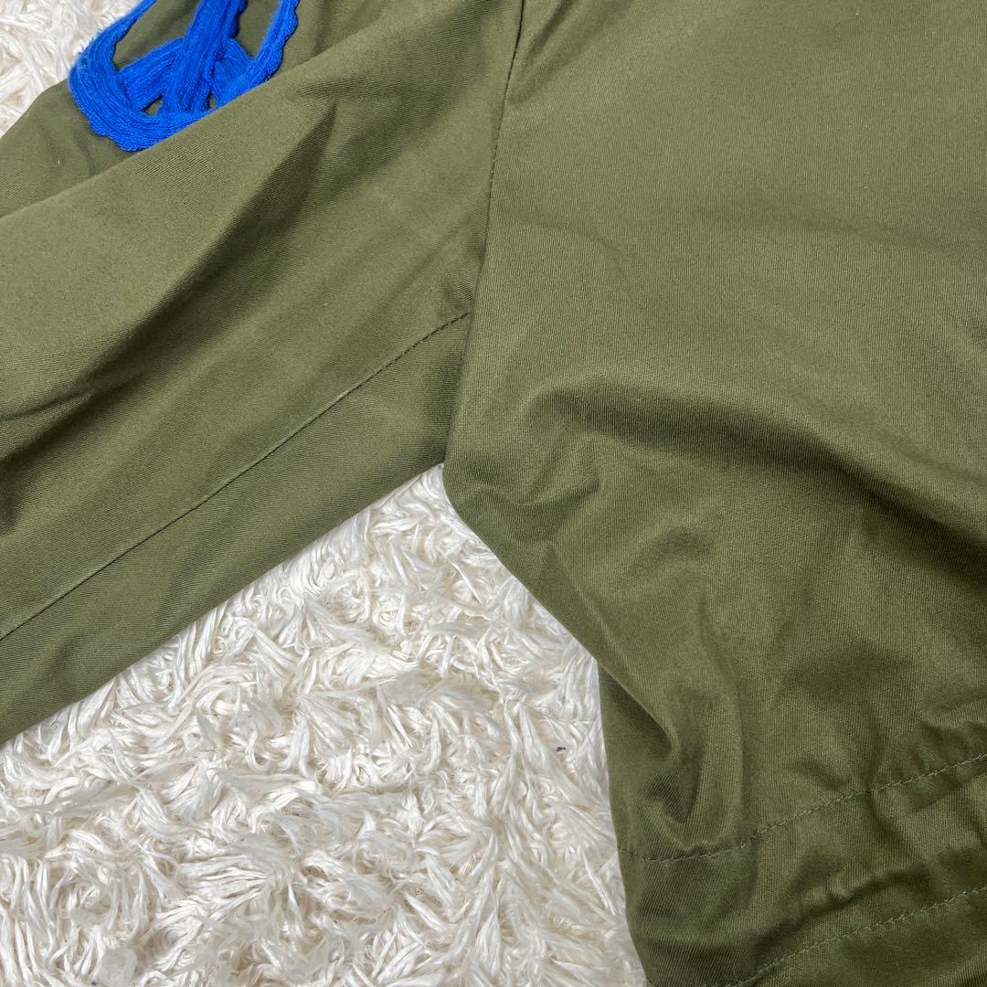 ルシアンペラフィネ スカルワッペン フード付き ミリタリージャケット コート L