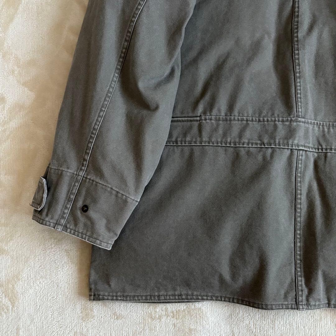 美品✨90s ティンバーランド ハンティングジャケット 襟レザー中綿ライナー 付