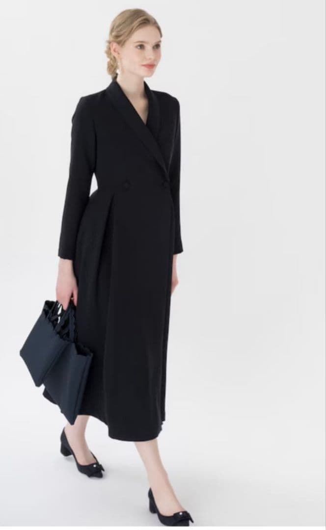 ツルバイマリコオイカワ　ワンピース　ネイビー34