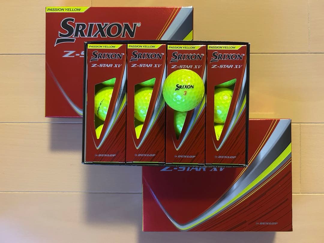 【新品】スリクソン Z-STAR XV 2025年 パッションイエロー3ダース