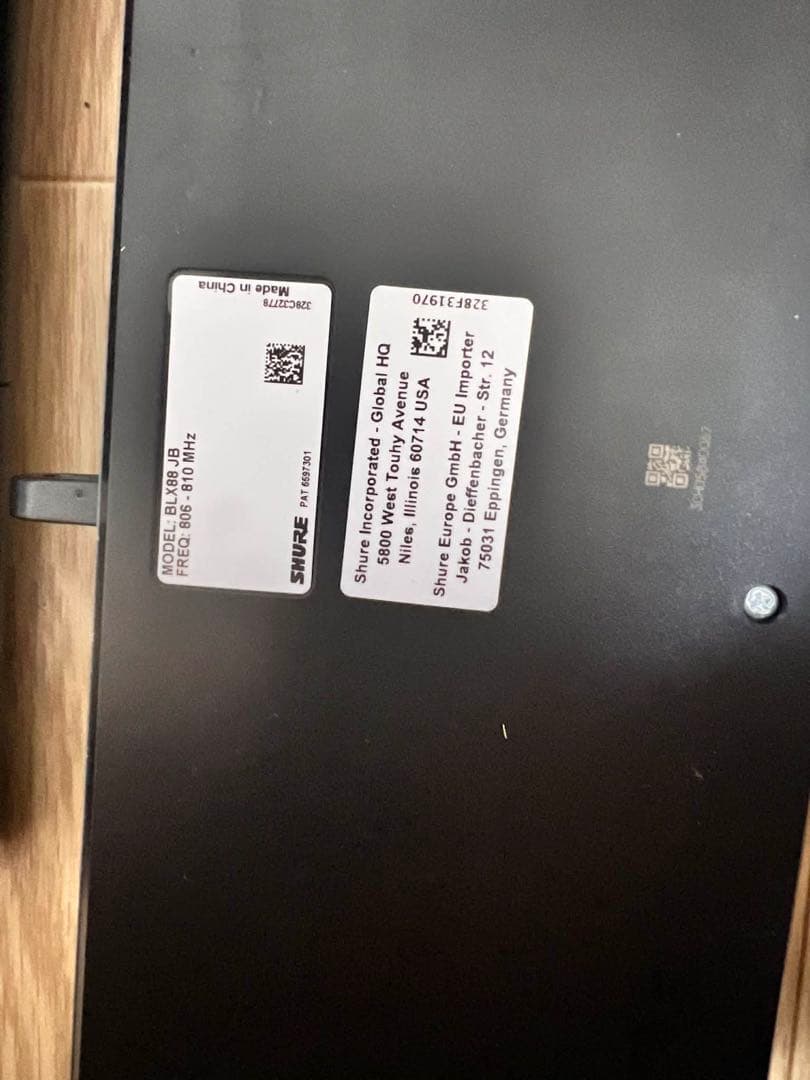 SHURE ワイヤレスマイク　BLX288/SM58(動作確認済み)