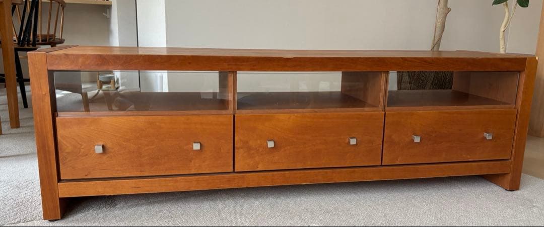 カワジュン　テレビボード　チェリー材