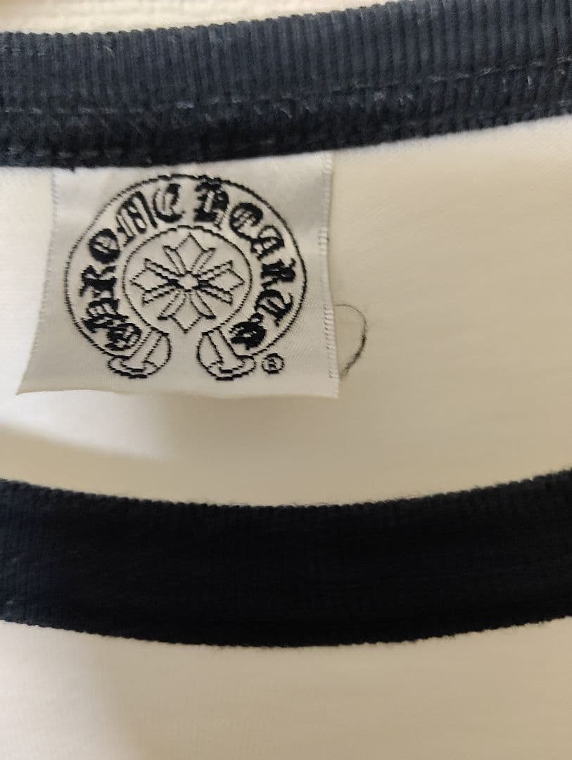 Chrome Hearts 長袖Tシャツ ホワイト/ブラック