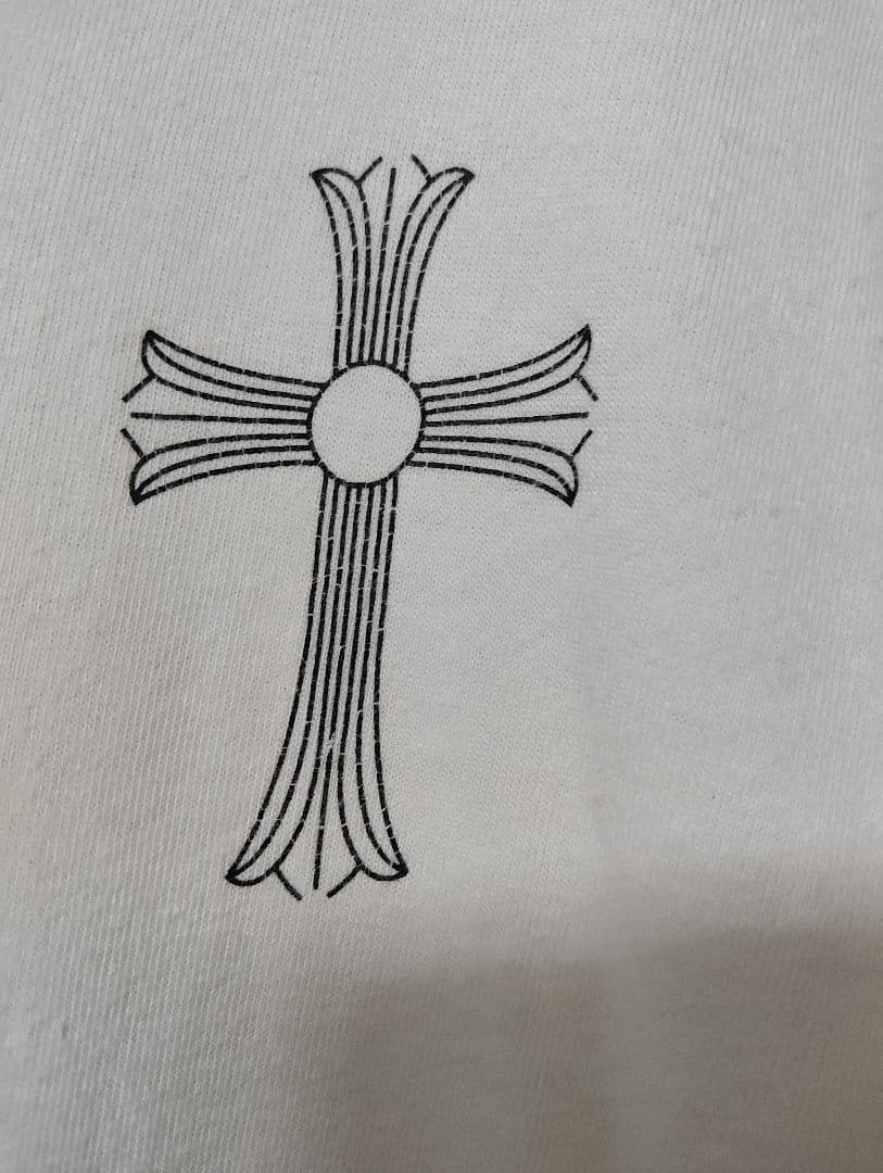 Chrome Hearts 長袖Tシャツ ホワイト/ブラック