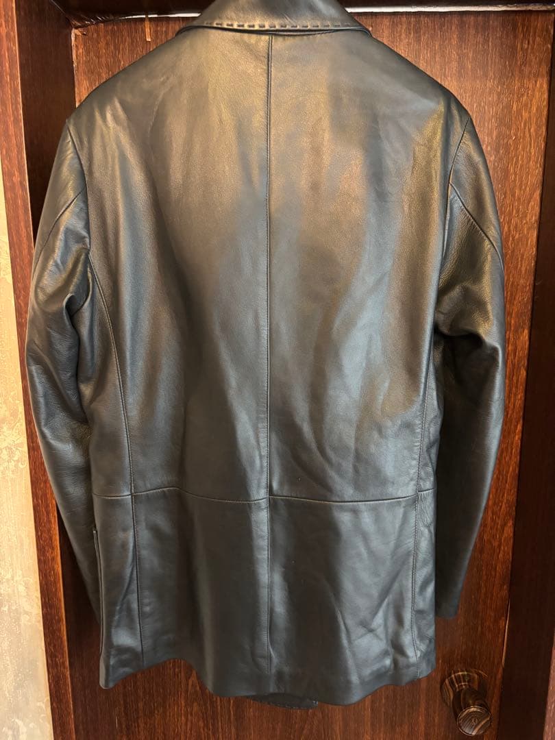 YRT CINQUANTA レザーテーラードジャケット ブラック