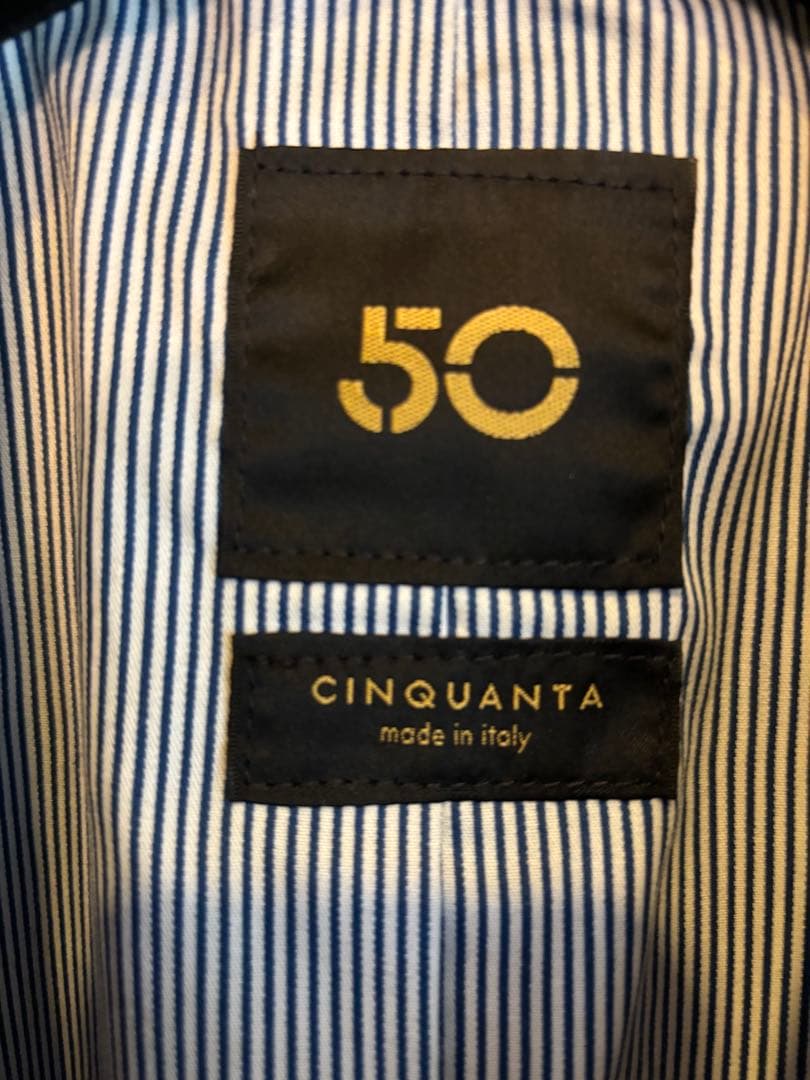 YRT CINQUANTA レザーテーラードジャケット ブラック