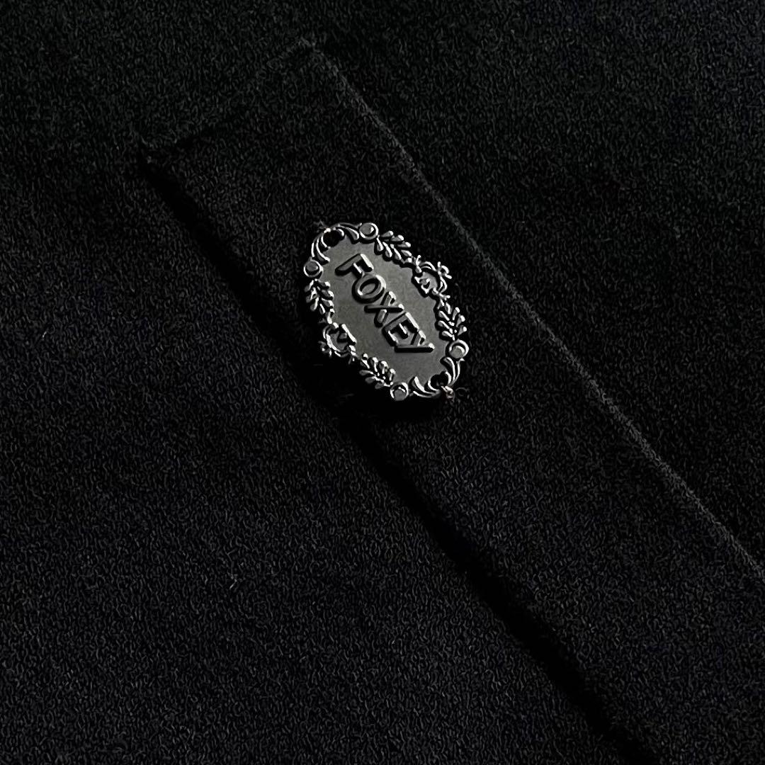 FOXEY 38 黒 Lady Compact Cardigan