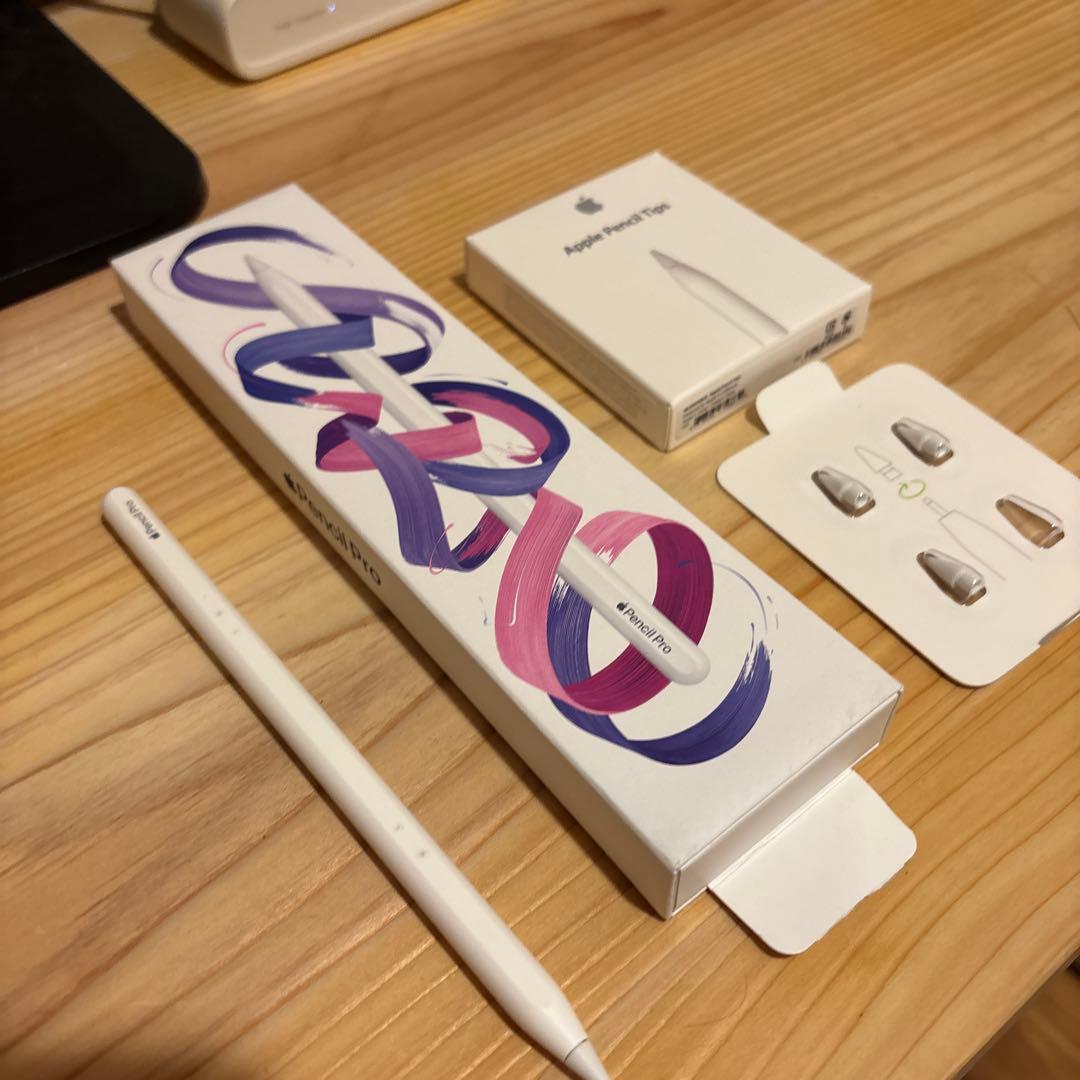 Apple pencil pro純正ペン先替え3個付き