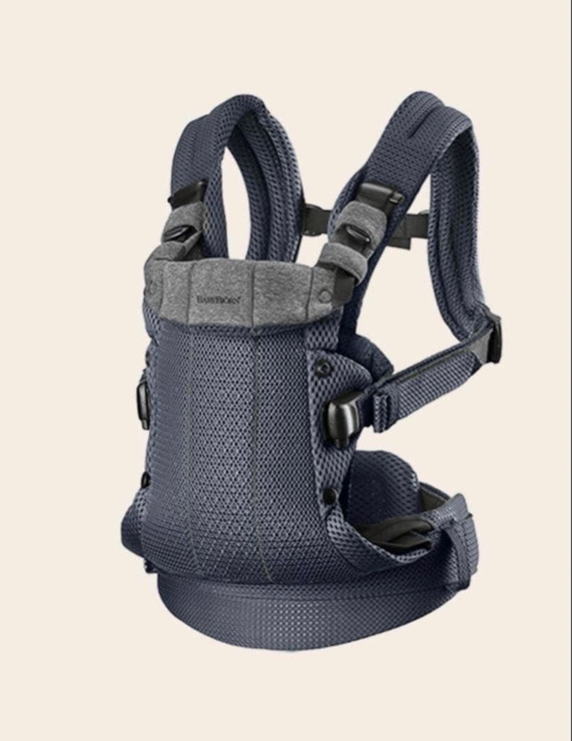 今だけお値下げ！取説あり！ベビーキャリア ハーモニー　ネイビー メッシュ