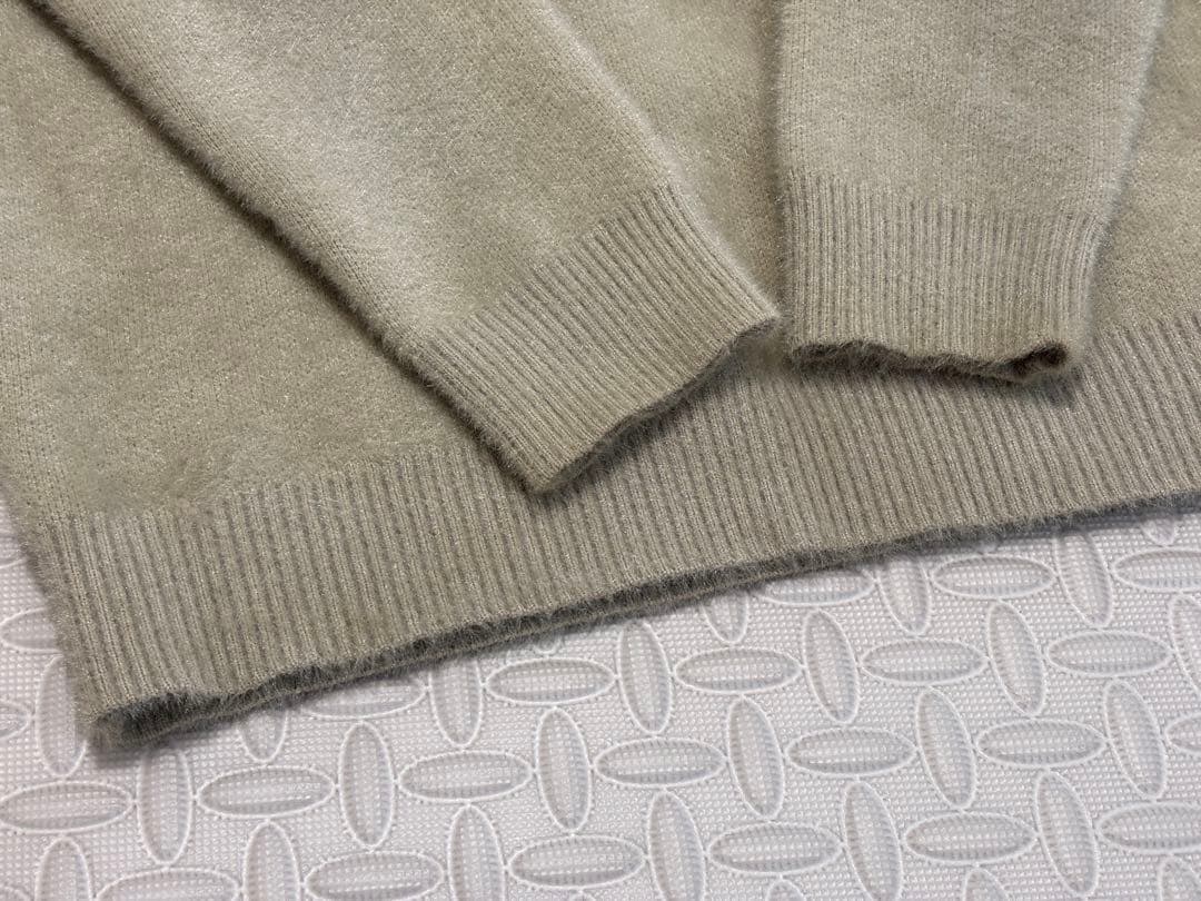 Christian Dior ロゴ入りセーター グレー系Lサイズ　オブリーク