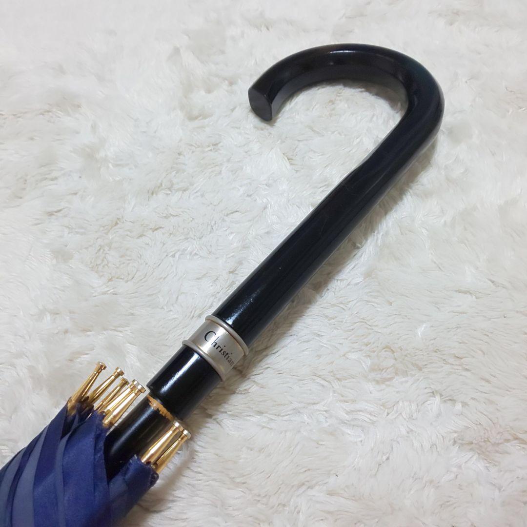 【極希少】Christian Dior 長傘 エンブレム総柄 ロングアンブレラ