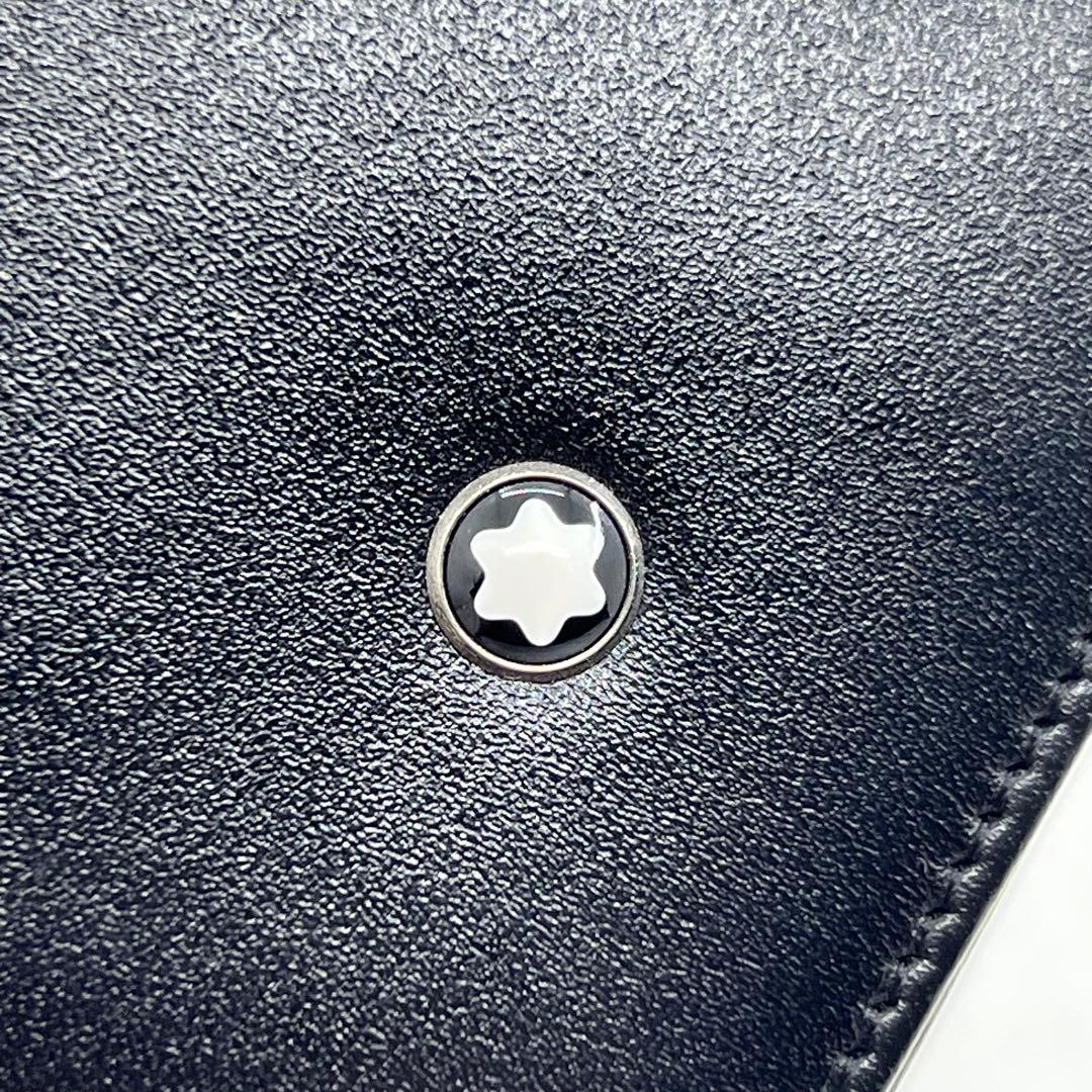 モンブラン 無地 マイスターシュテュック 黒色 カードケース 060939