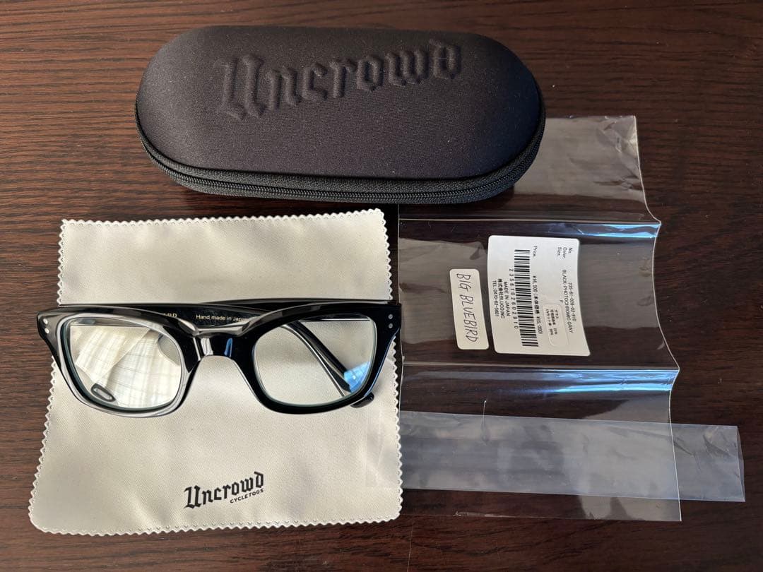 アンクラウド ビッグブルーバード ブラックフレーム × 調光レンズ