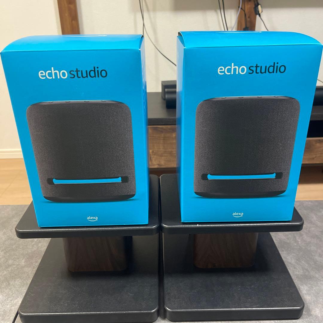 エコースタジオ　スマートスピーカー グレー 2台セット