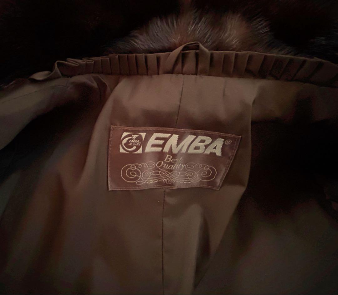 超美品♡EMBA ミンク　ダークブラウン　13号　リアルファー　ファーコート
