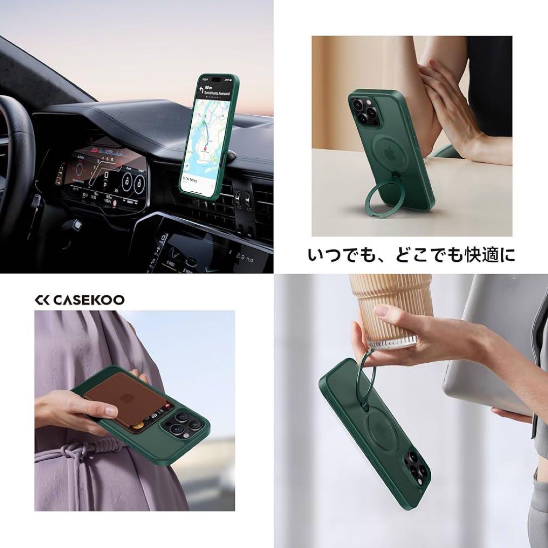 CASEKOO iPhone 16 Pro 用 ケース 米軍MIL規格 耐衝撃