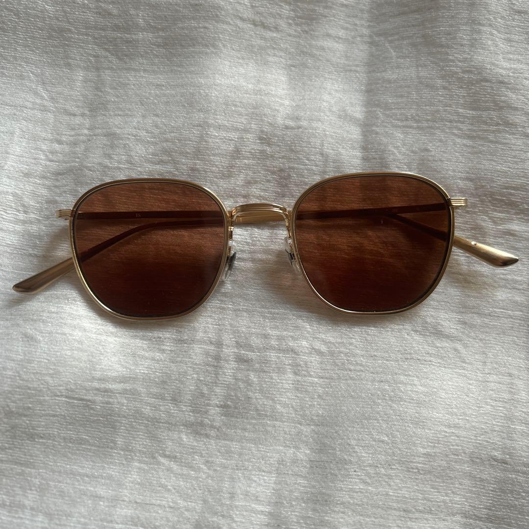 OLIVER PEOPLES × THE ROWゴールドフレーム サングラス
