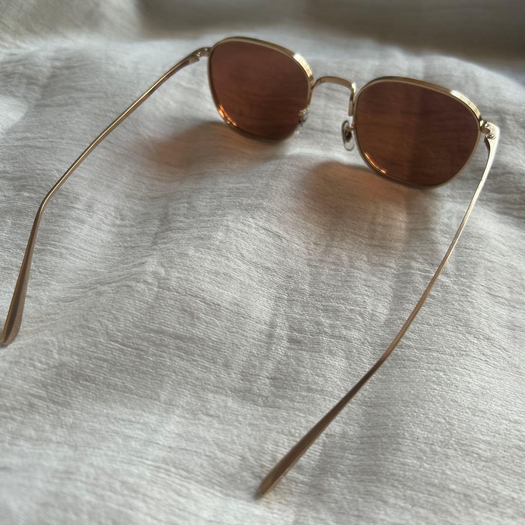 OLIVER PEOPLES × THE ROWゴールドフレーム サングラス