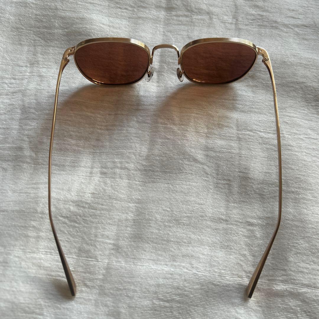 OLIVER PEOPLES × THE ROWゴールドフレーム サングラス