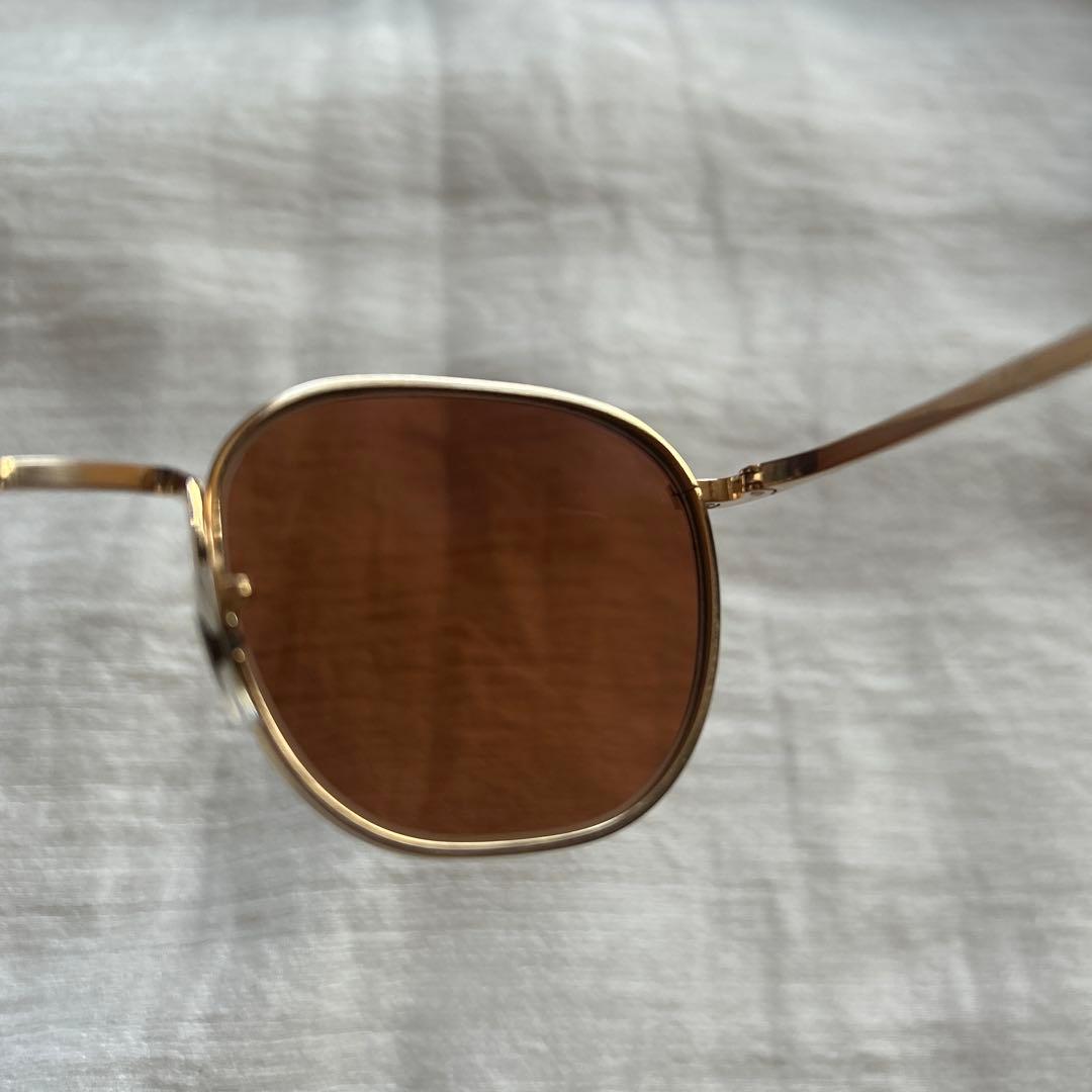 OLIVER PEOPLES × THE ROWゴールドフレーム サングラス