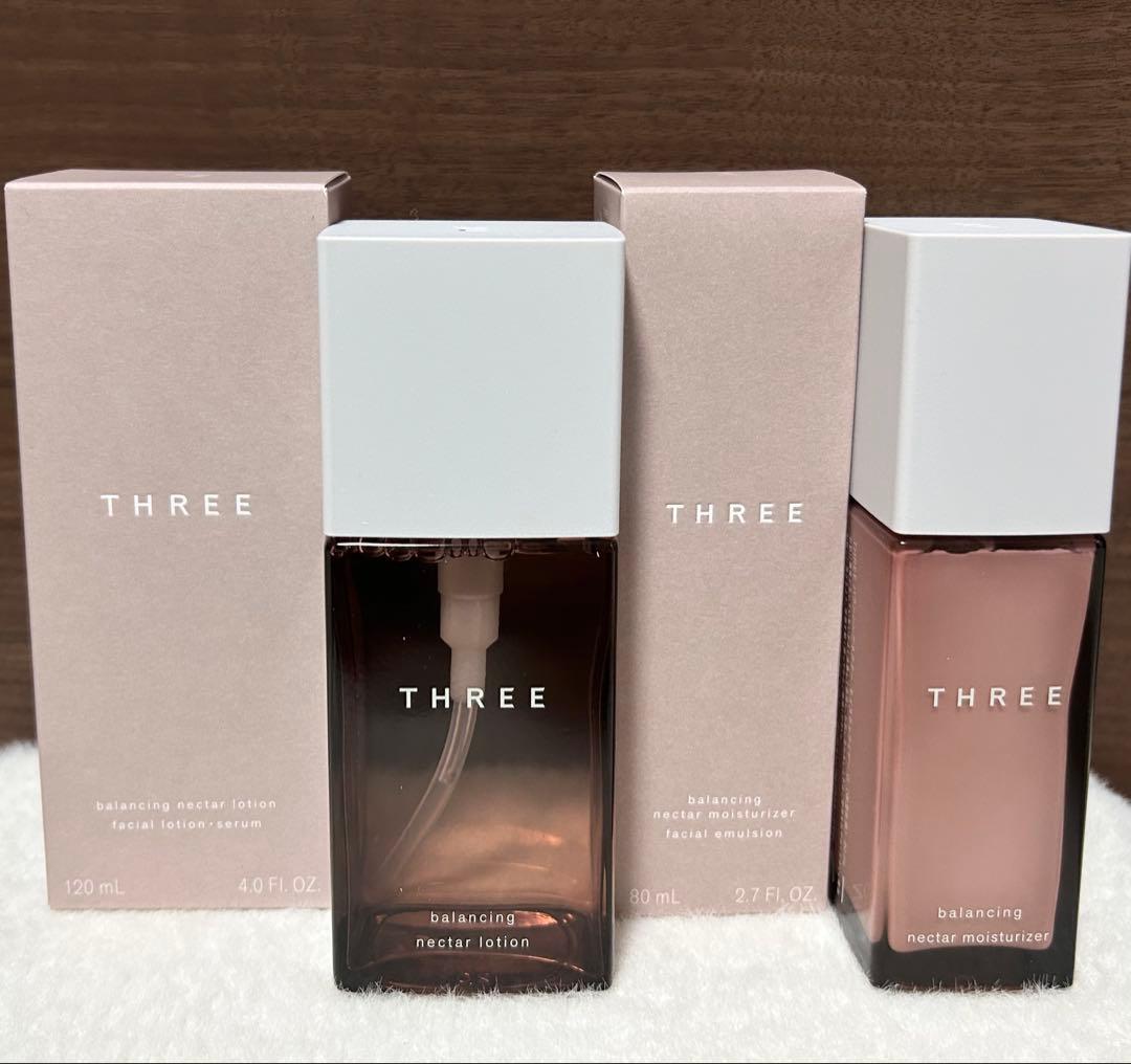 新品未開封 THREE バランシングネクター化粧水・乳液 2点セット