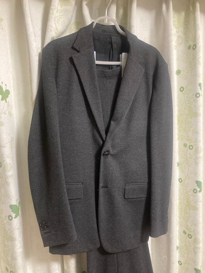Theory チャコールグレー　セットアップビジネススーツ 上着38 パンツ32