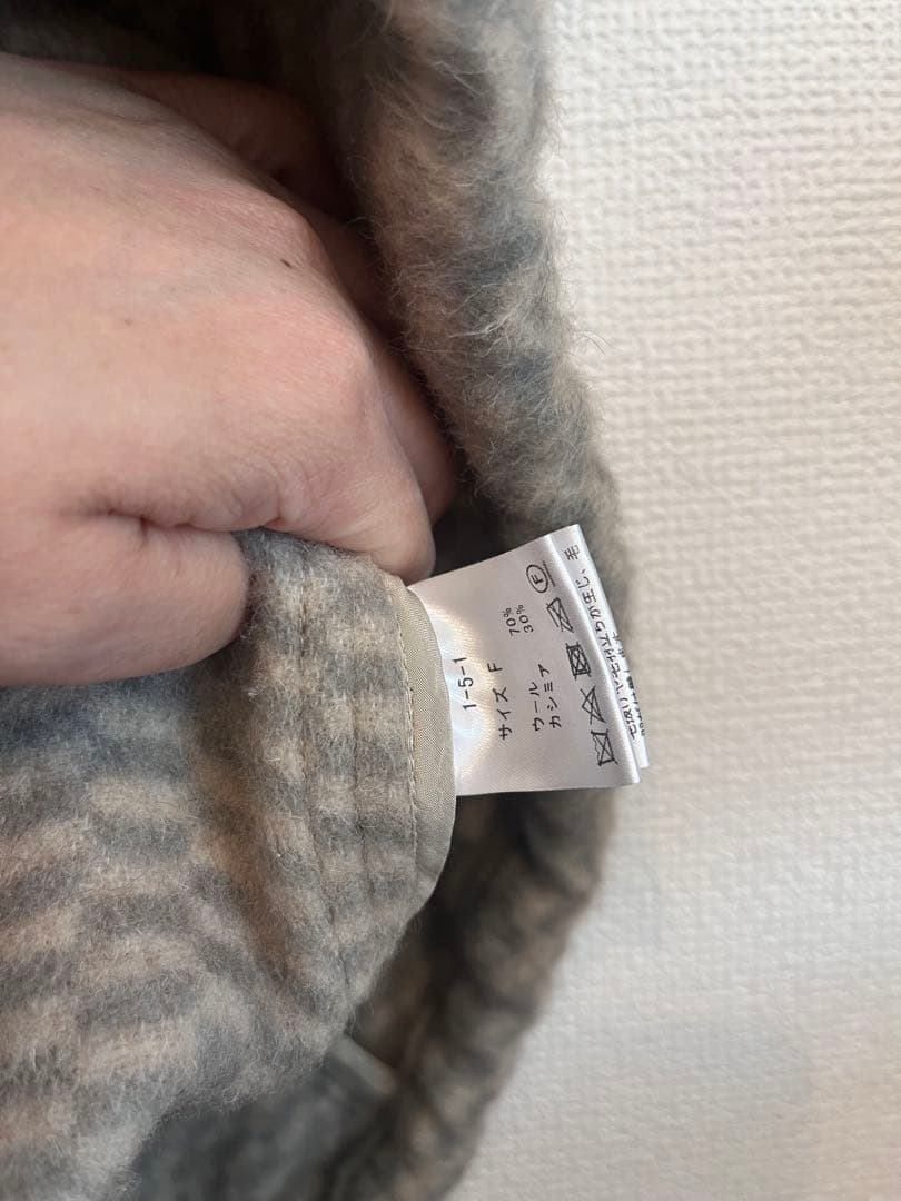 ERIKOKATORI フード付きモッズコート Lサイズ グレー※最終値下げ