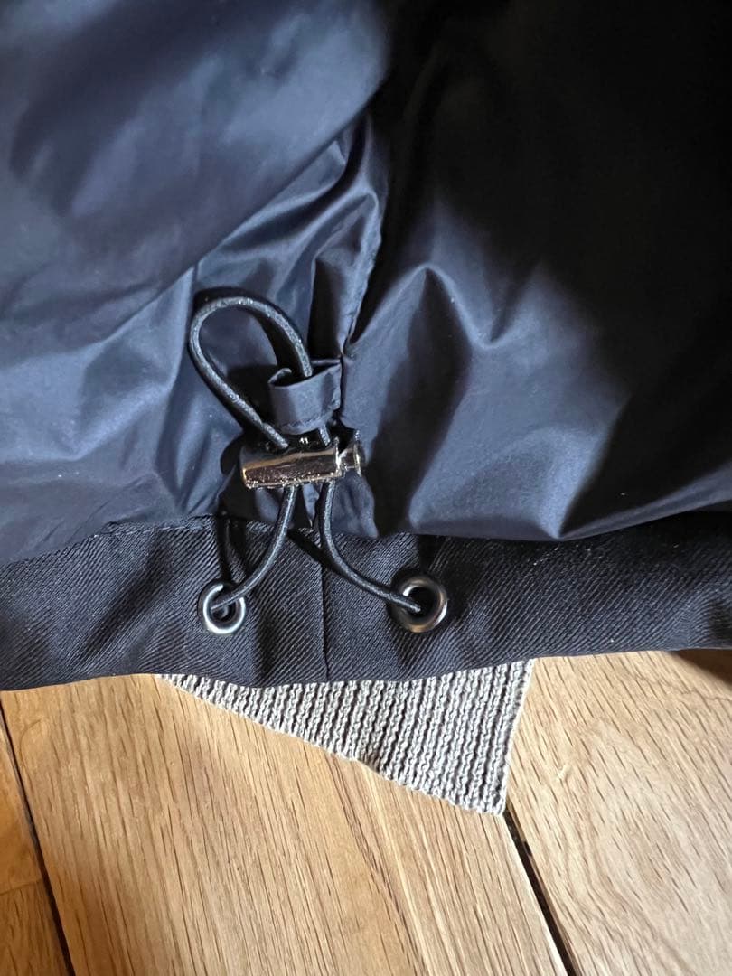 【ダウン90%】SHIPSシップスウール混ダウンジャケット 黒 防風 撥水極美品