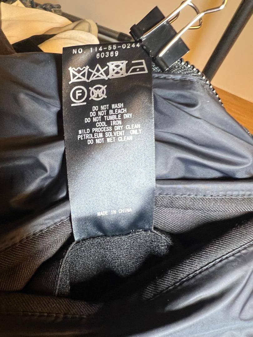 【ダウン90%】SHIPSシップスウール混ダウンジャケット 黒 防風 撥水極美品