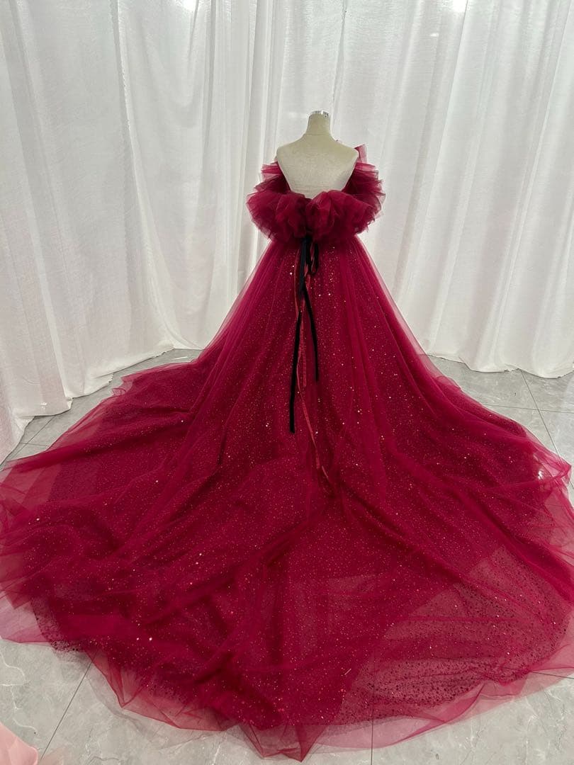 ハツコエンドウ　ジル風ドレス　カラードレス　オフショル【新品】