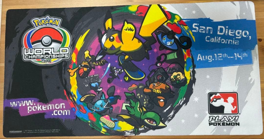 ポケモンワールドチャンピオンシップ　wcs2011 サンディエゴ　プレイマット