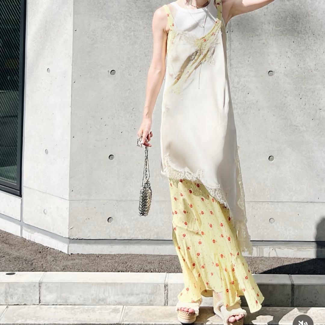 ZARA ザラ M ZW COLLECTION アシンメトリーレースワンピース