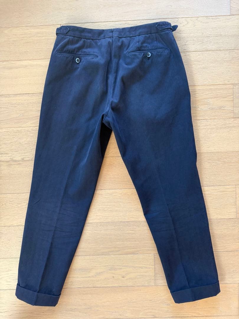 GTA HERRICK エリック ネイビーツープリーツパンツ