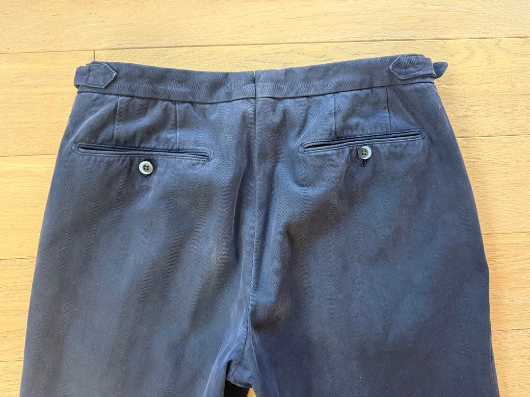 GTA HERRICK エリック ネイビーツープリーツパンツ