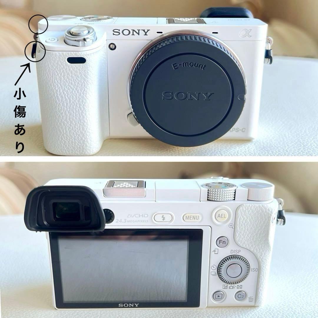 SONY α6000 ILCE-6000Y ボディWhite レンズ4本セット