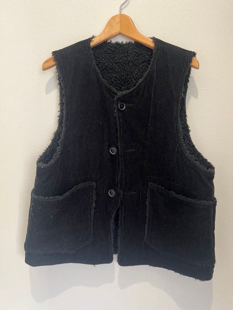 エンジニアードガーメンツ USA製　ボア　コーデュロイ　リバーシブル　ベスト
