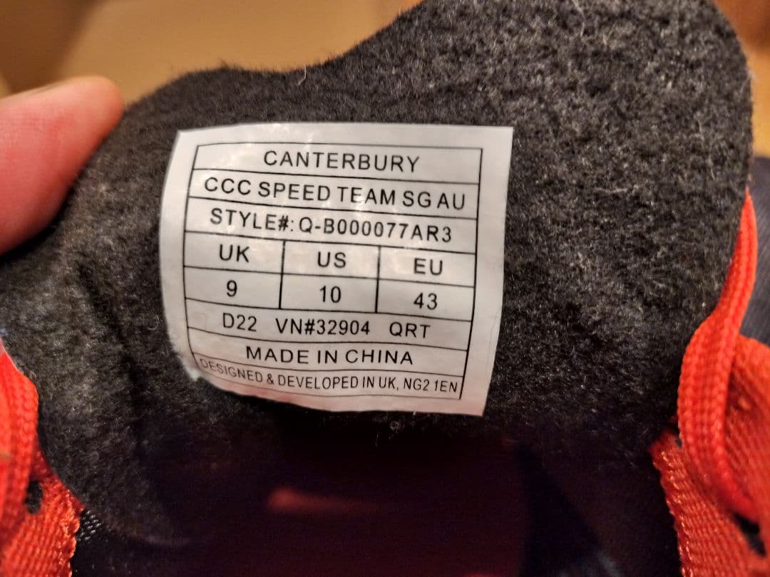 Canterbury 　カンタベリー　ラグビー　スパイク　27cmほど新品未使用