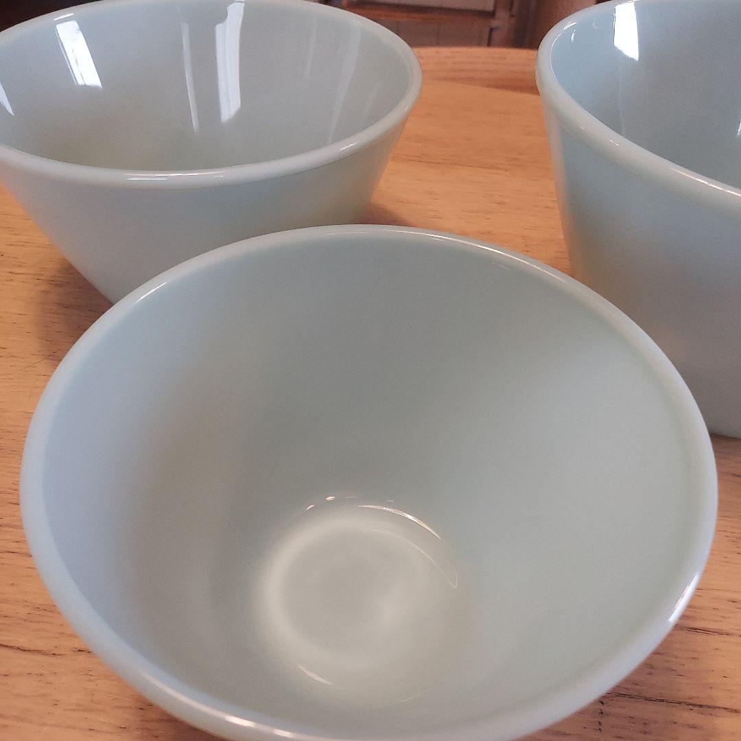 ファイヤーキングターコイズブルーミキシングボウル三点セット