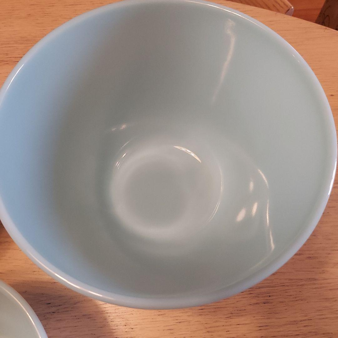 ファイヤーキングターコイズブルーミキシングボウル三点セット