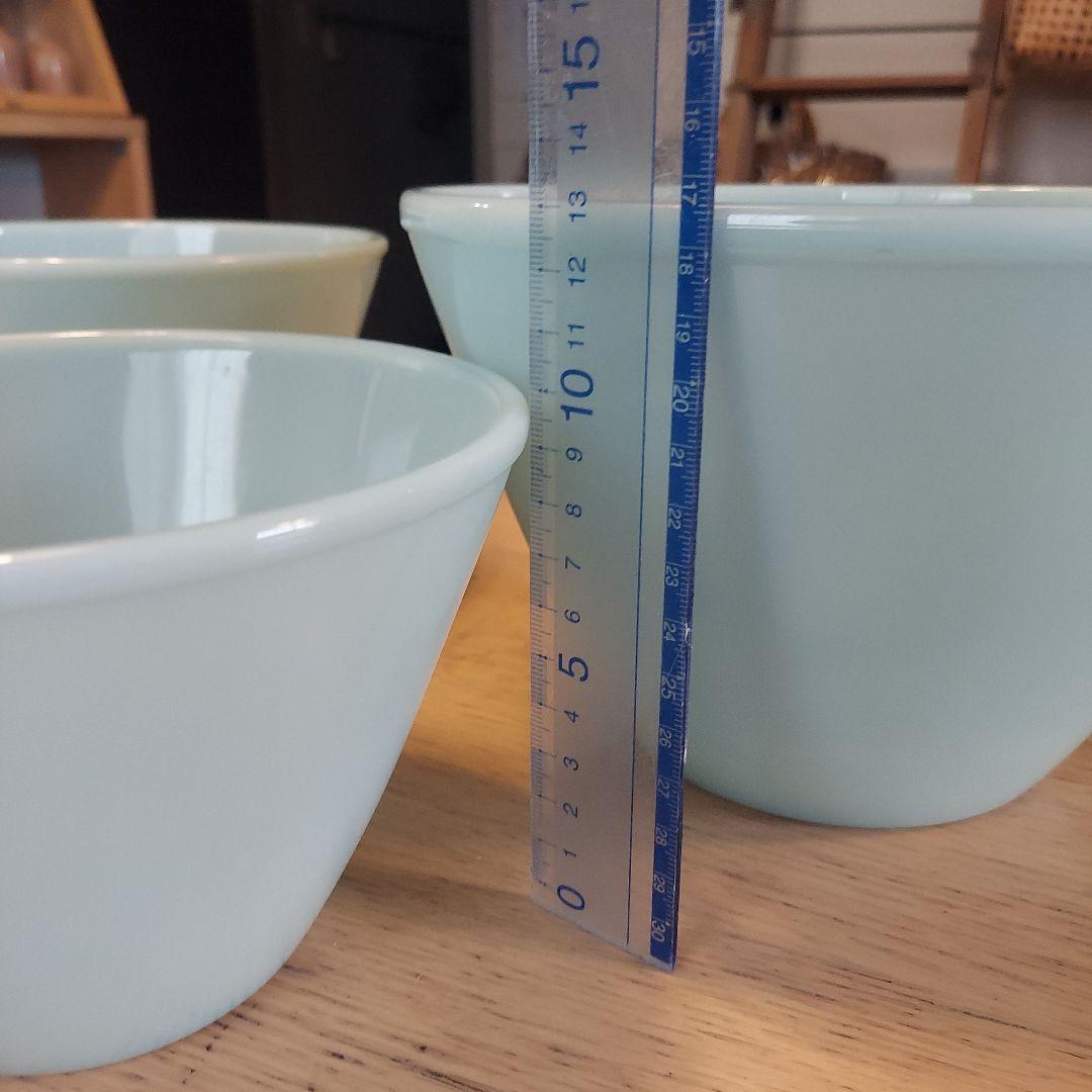 ファイヤーキングターコイズブルーミキシングボウル三点セット