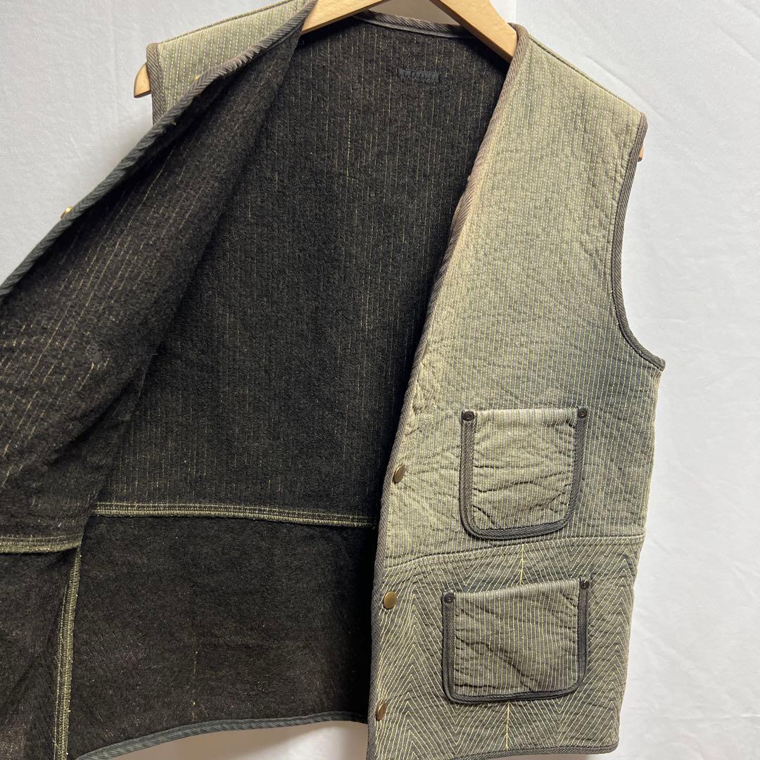 KAPITAL キャピタル　ベスト　裏地ウール　刺子　刺し子　サイズ　4